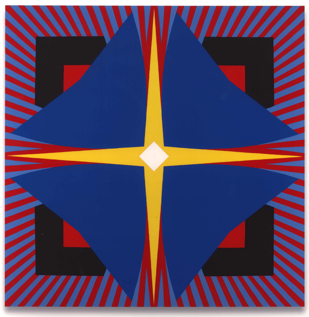 Jack Youngerman, ‘Bluefoil’, 2011, Painting, Oil on Baltic birch plywood, Washburn Gallery