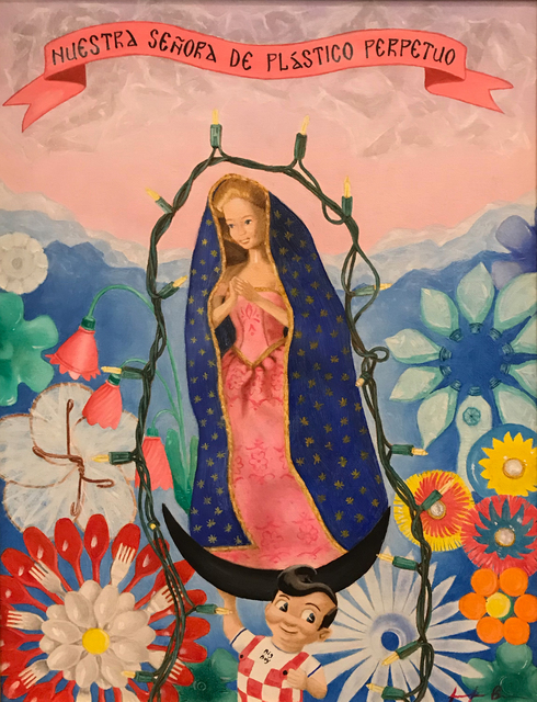Jen Brown, ‘Our Lady of Perpetual Plastic’, 2020, Painting, Oil on canvas, The Secret Gallery