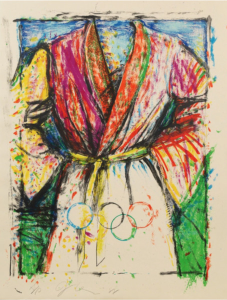 Jim Dine, ‘Olympic Robe’, 1988, Print, Lithograph, Dawson Cole Fine Art