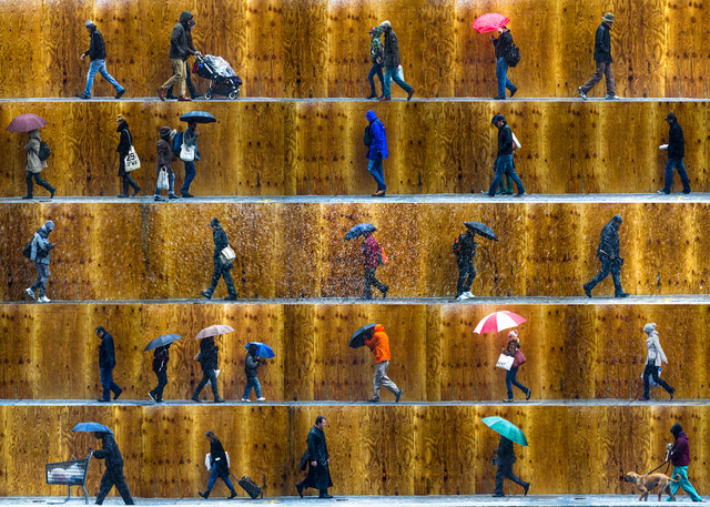 Xan Padron, ‘Time Lapse, 8th Ave, NYC’, 2017, Photography, Archival Pigment Print, 1 inch white border all around added, Michele Mariaud Gallery
