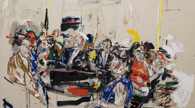 John Copeland, ‘Imperfect Octave’, 2020, Painting, Oil on raw canvas (diptych), V1 Gallery