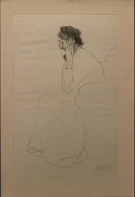 Gustav Klimt, ‘Study of an Old Lady’, 1919, Print, Archival Paper, White Cross