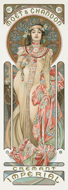 Alphonse Mucha, ‘MOËT & CHANDON: GRAND CRÉMANT IMPERIAL’, 1892, Christopher-Clark Fine Art