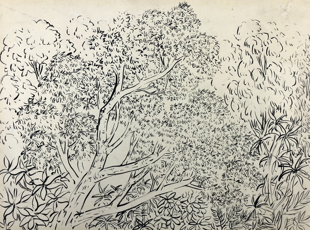 Sheikh Mohammad Sultan, ‘Untitled’, 1960s , Drawing, Collage or other Work on Paper, Ink on paper, Eye For Art Houston