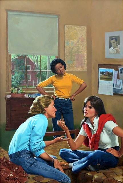 Robert Berran, ‘You're No Friend of Mine, Girls of Canby Hall Book Cover’, 1984, Painting, Oil on Board, The Illustrated Gallery