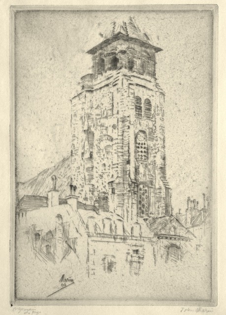 John Marin, ‘St. Germain-Des-Pres’, 1906, Harris Schrank Fine Prints