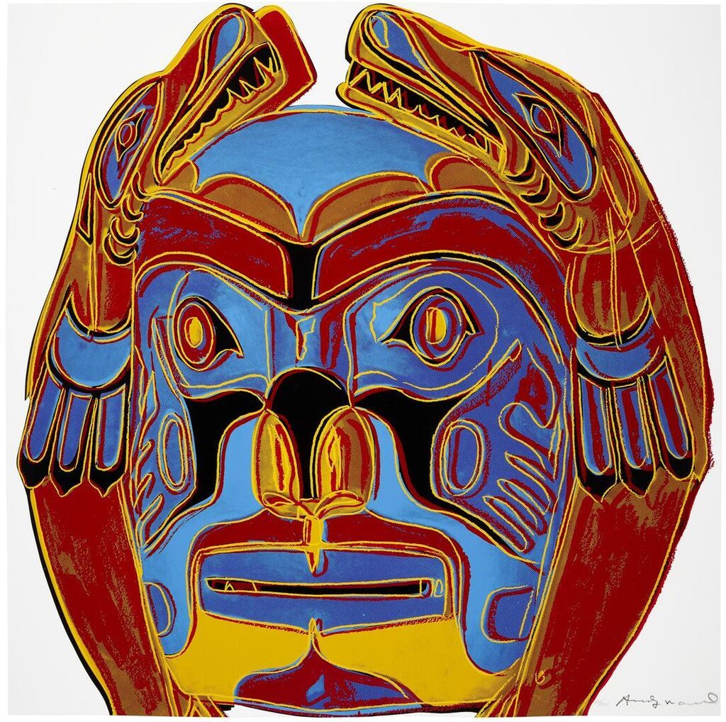 Andy Warhol - Northwest Coast Mask, from Cowboys and Indians