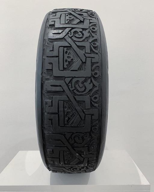 Betsabeé Romero, ‘Ciudades que se van ’, 2005, Sculpture, Etching on Tire, MAIA Contemporary