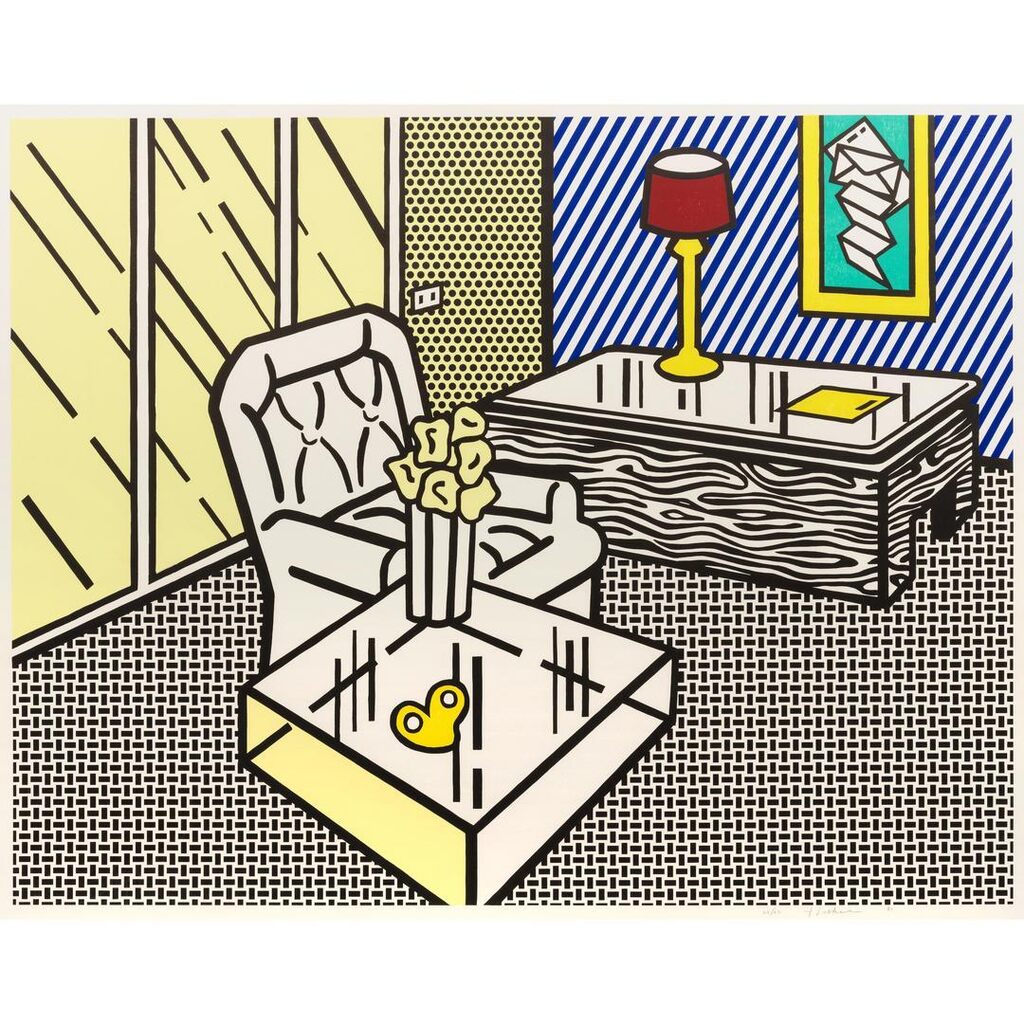 Roy Lichtenstein - The Den, from Interior Series (Corlett 249; Gemini 1501)