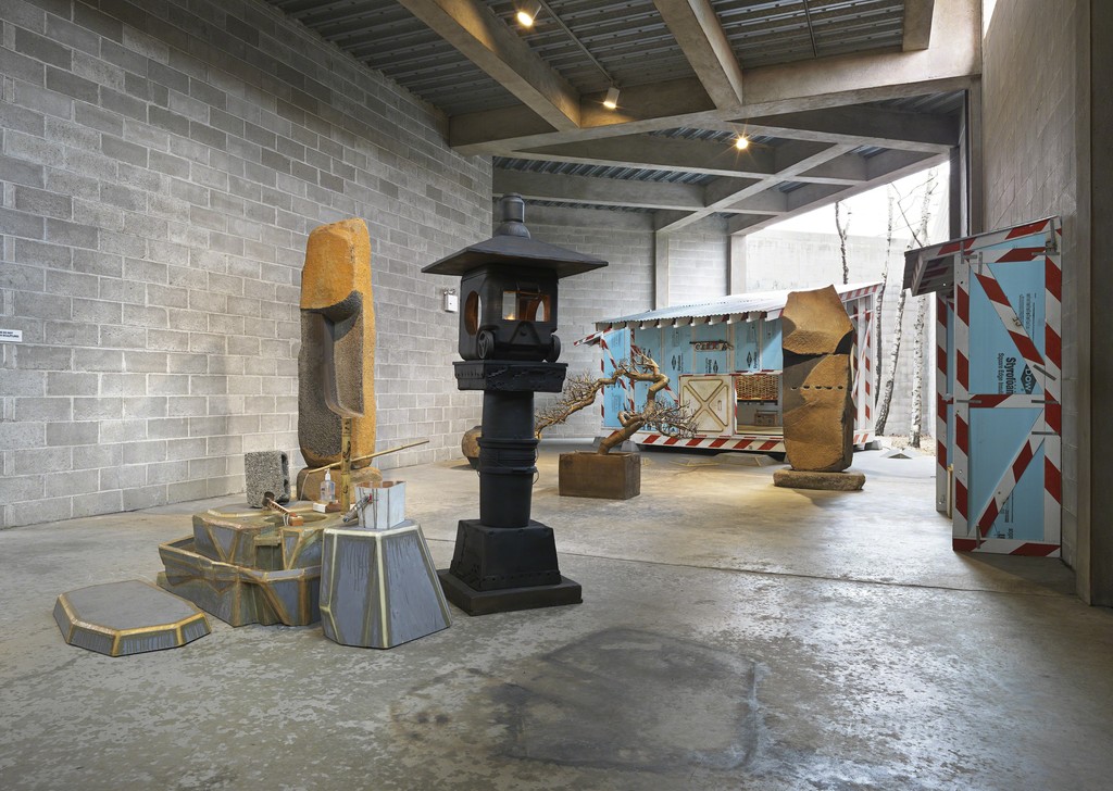 Installation view, Area 1, Inner Garden. "Tom Sachs: Tea Ceremony," March 23–July 24, 2016. © The Isamu Noguchi Foundation and Garden Museum, New York. Photo: Genevieve Hanson. Installation view, Area 1, Inner Garden. "Tom Sachs: Tea Ceremony," March 23–July 24, 2016. © The Isamu Noguchi Foundation and Garden Museum, New York. Photo: Genevieve Hanson.