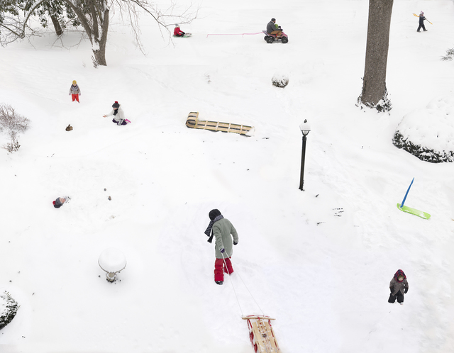 Julie Blackmon, ‘Snow Days’, 2021, Photography, Archival pigment print, G. Gibson Gallery