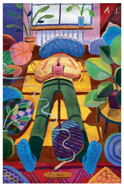 Andrés Lozano, ‘Home Alone’, 2020, Painting, Acrylic and oil on canvas, La Causa Gallery