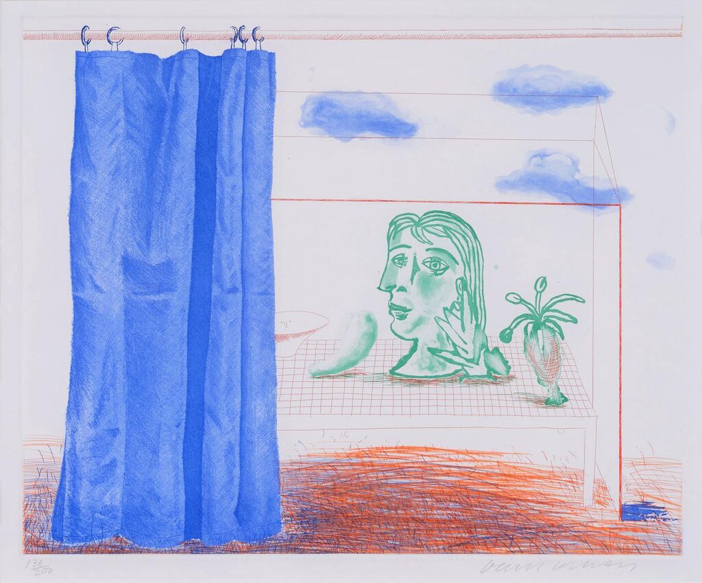 David Hockney - What is this Picasso?, from The Blue Guitar (Scottish Arts Council 218; Museum of Contemporary Art, Tokyo ...