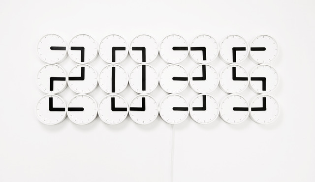Humans Since 1982, ‘ClockClock White’, 2011, Victor Hunt Designart Dealer