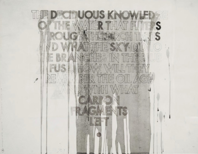 Robert Montgomery, ‘The Deciduous Knowledge ’, 2015, Mannerheim Gallery