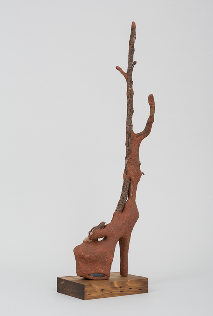 Wangechi Mutu, ‘Heeler IV’, 2016, Sculpture, Red soil, acrylic shoes, paper pulp, wood glue, rocks, and wood, Anderson Ranch Arts Center Benefit Auction