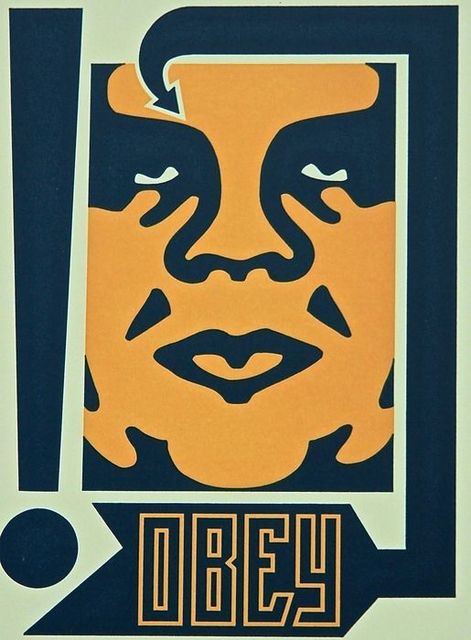 Shepard Fairey (OBEY), ‘Mustard Obey’, ca. 2019, AYNAC Gallery