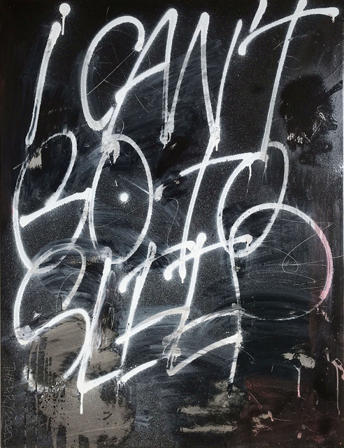 Thierry Furger, ‘Sleep’, 2020, Painting, Spraypaint, acid and scrachtings on aluminiun, KOLLY GALLERY