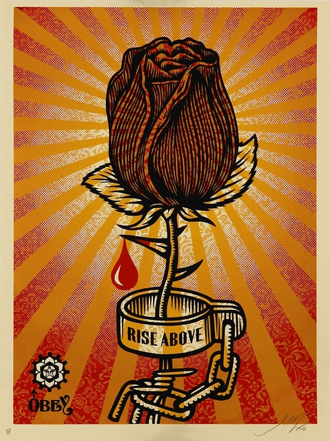 Shepard Fairey, ‘Rose Shackle’, 2006, Addicted Art Gallery