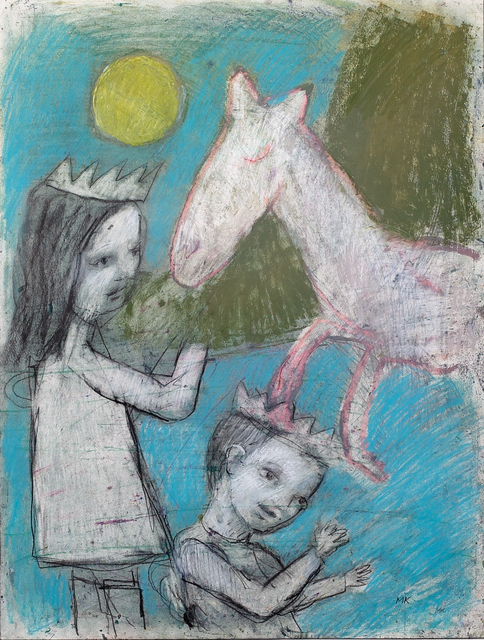 Marty Kelly, ‘Mountain Folk’, 2020, Drawing, Collage or other Work on Paper, Graphite, oil pastel, chalk pastel & charcoal on Arches HP archival watercolour paper, Gibbons & Nicholas