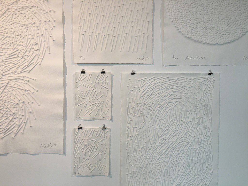 Installation view, Simulacra - Editions by Günther Uecker, Engelage & Lieder, 2017 Installation view, Simulacra - Editions by Günther Uecker, Engelage & Lieder, 2017