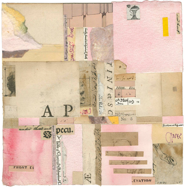Lenore Tawney, ‘Untitled’, 1984, Drawing, Collage or other Work on Paper, Mixed media collage of various papers, watercolor and ink on paper, Michael Rosenfeld Gallery