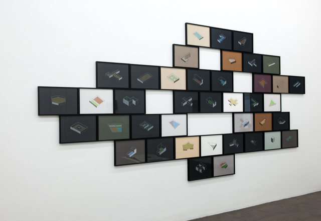 Jorge Méndez Blake, ‘Dividing Walls Projects II’, 2015, Drawing, Collage or other Work on Paper, Coloured pencil on paper, Meessen De Clercq