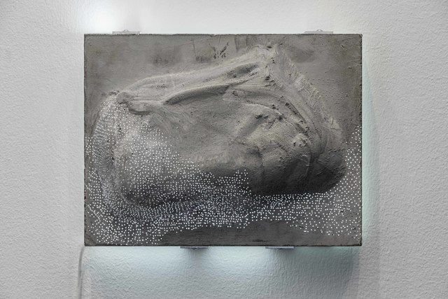 Pernille With Madsen, ‘Voun’, 2020, Sculpture, Concrete, light guides, acrylic light plate, Galleri Susanne Ottesen
