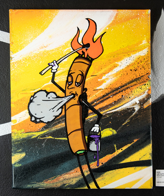 HUFR, ‘Light my Fire’, 2018, Painting, Mixed media, EWKUKS