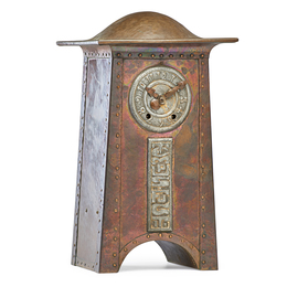 Large mantle clock, "Tempus Fugit"