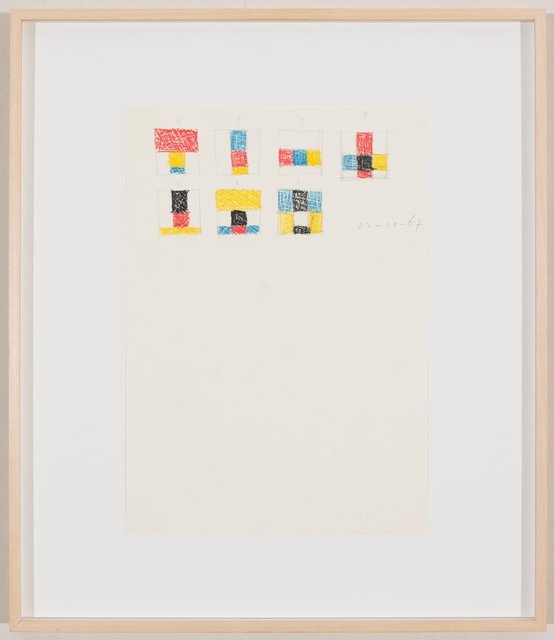 Max Bill, ‘Komposition, 16.2.69’, 1969, Drawing, Collage or other Work on Paper, Pencil and coloured pencil on paper, Galerie Knoell, Basel