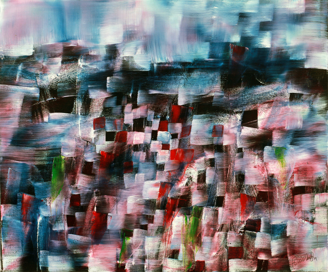 Harry Guttman, ‘Under Water City’, 2011, Painting, Acrylic On Canvas, Blue Gallery