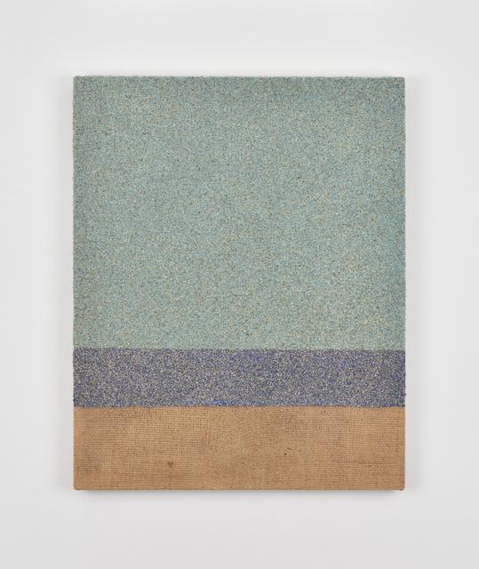 Brian Calvin, ‘Unseen Seas’, 2016, Painting, Acrylic, sand and burlap on panel, Almine Rech
