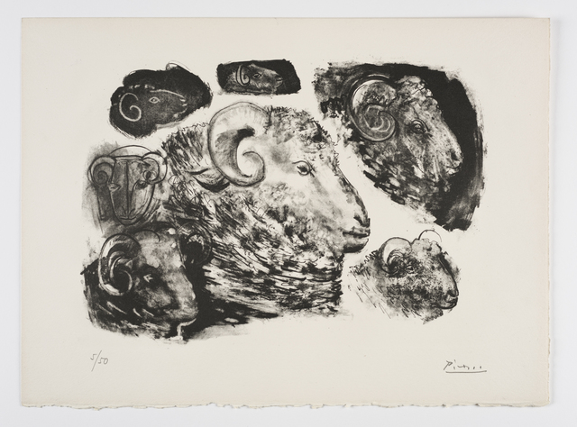 Pablo Picasso, ‘Têtes de Béliers’, 1945, Frederick Mulder