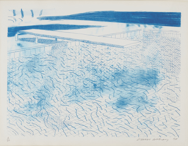 David Hockney, ‘Lithograph of Water Made of Lines’, 1978, Christie's