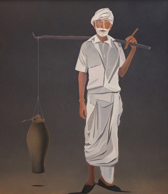 Surendran Nair, ‘Dhanavantari’, 2013, Painting, Oil on canvas, Aicon Gallery