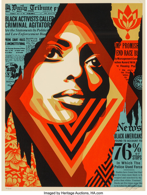 Shepard Fairey (OBEY), ‘Bias by Numbers’, 2017, Heritage Auctions