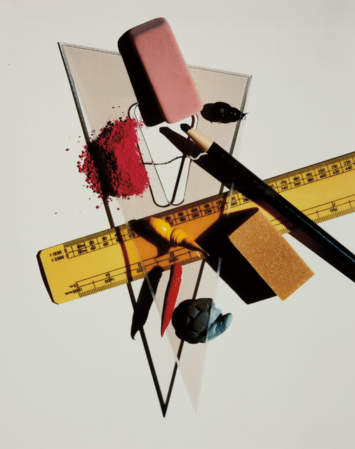 Irving Penn, ‘Still Life with Triangle and Red Eraser, New York’, January 23-1985, Phillips