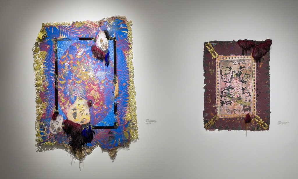 Installation views of Lina Puerta, Tapestries, 2018.
Image courtesy of Smack Mellon. Photos by Etienne Frossard. Installation views of Lina Puerta, Tapestries, 2018.
Image courtesy of Smack Mellon. Photos by Etienne Frossard.