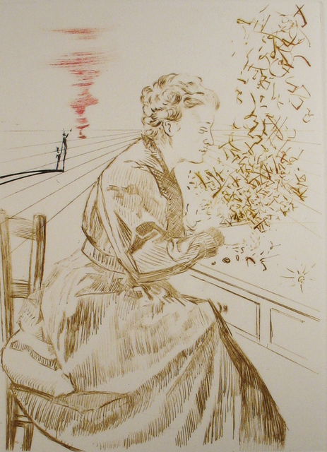 Salvador Dalí, ‘Marie Curie’, 1970, Print, Drypoint, DTR Modern Galleries