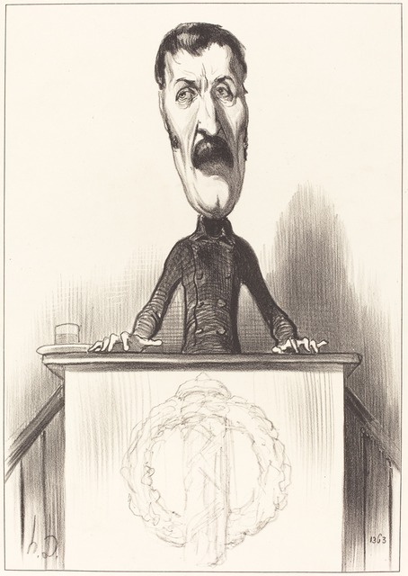 Honoré Daumier, ‘Jules Bastide’, 1849, National Gallery of Art, Washington, D.C.