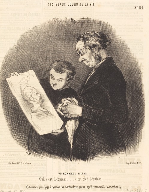 Honoré Daumier, ‘Un Hommage filial’, 1846, National Gallery of Art, Washington, D.C.