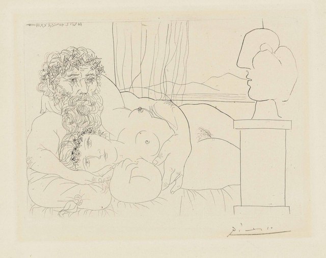 Pablo Picasso, ‘Le repos du sculpteur I, from: La Suite Vollard’, 1933, Christie's