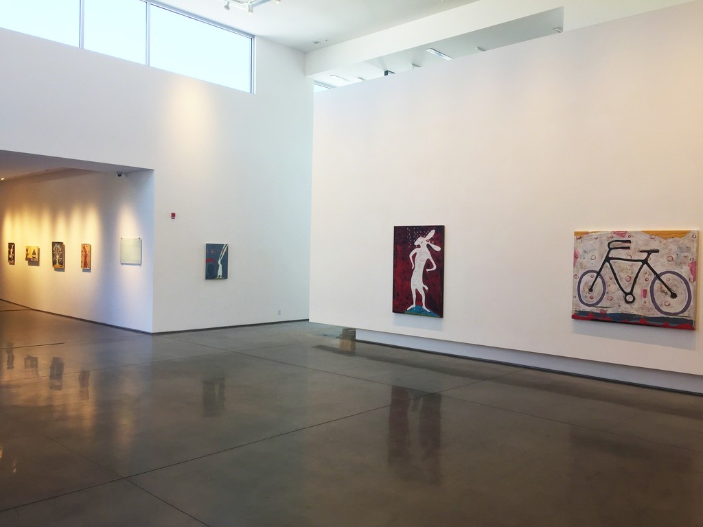 John Randall Nelson's paintings in the main and center galleries. John Randall Nelson's paintings in the main and center galleries.