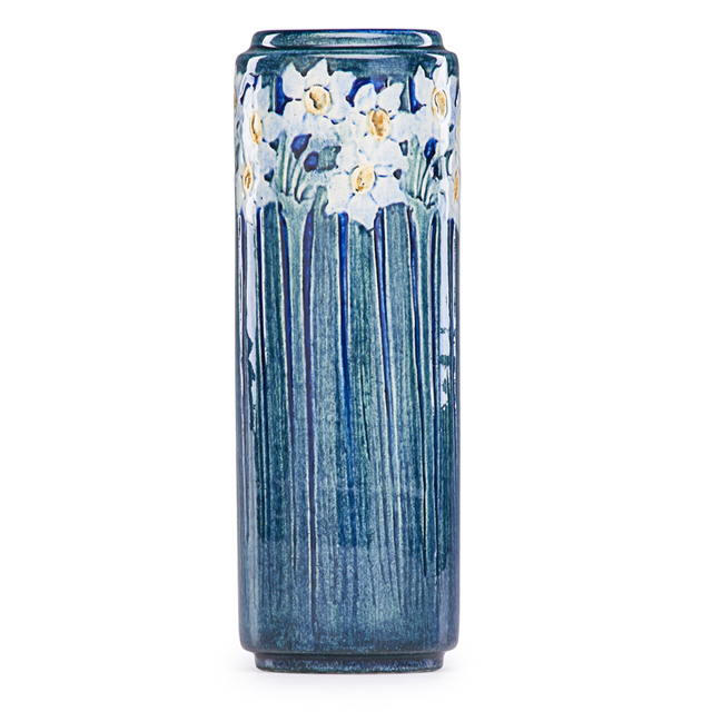 Anna Frances Simpson, ‘Newcomb College, Fine Early Vase With Daffodils, New Orleans, LA’, 1909, Design/Decorative Art, Rago/Wright