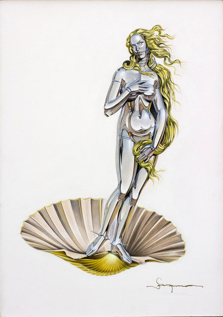 Hajime Sorayama, ‘Untitled’, 1983, Painting, Acrylic on illustration board, Nanzuka