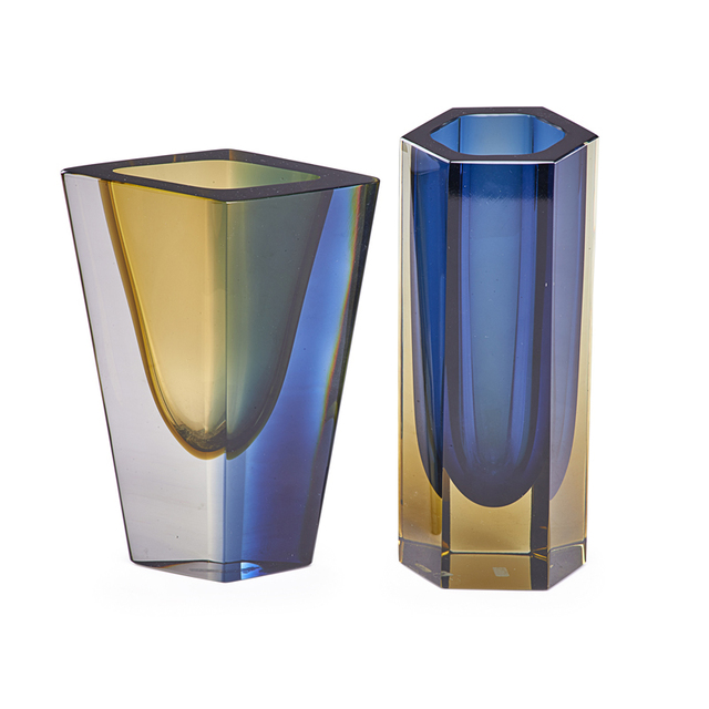 Kaj Franck, ‘Two Prisma Vases, Finland’, 1962, Rago/Wright