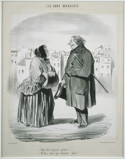 Honoré Daumier, ‘Les Bons Bourgeois: Vous êtes toujours galant!’, 1847, Phillips Collection