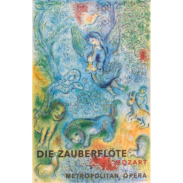 Marc Chagall, ‘The Magic Flute Metropolitan Opera Lithograph Poster’, 1967, Ephemera or Merchandise, Offset color plate lithography, Cross Contemporary Partners