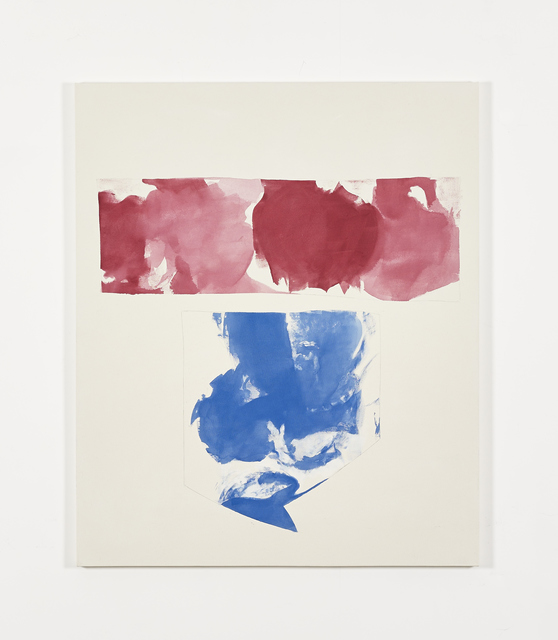 Peter Joseph, ‘Red and blue shapes (May 2014)’, 2014, Painting, Acrylic on cotton duck, Galerie Greta Meert